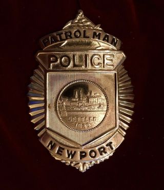 Vintage Newport Rhode Island Police Badge