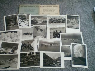 Ma Mount Everest Expedition Vintage Post Cards 18 In Total With Two Envelopes
