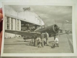 Photo Chinese Fighter Plane In Service - Hangchow,  China Early Ww2 -