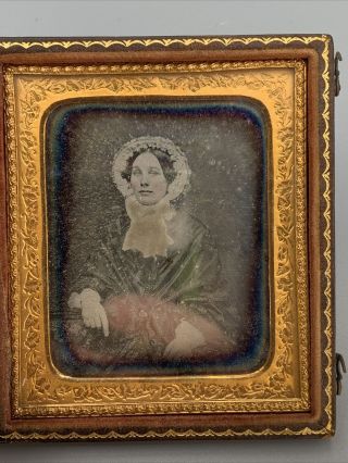 Antique Daguerreotype Portrait Photo Of A Woman In A Case Estate Find