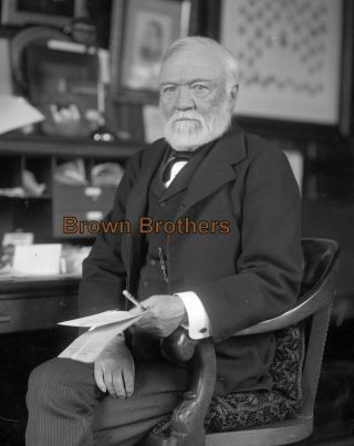 1900s Industrialist Andrew Carnegie Portrait Home Glass Photo Camera Negative 4