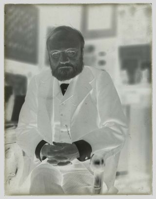 1900s Industrialist Steel Andrew Carnegie Portrait Glass Photo Camera Negative 3 3