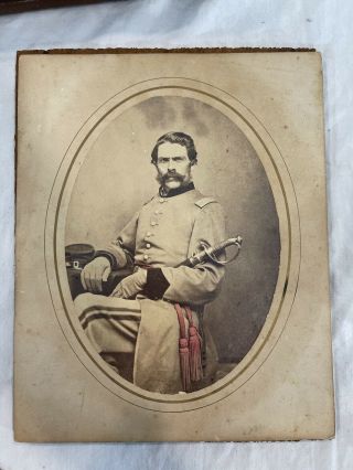 Antique Civil War Soldier Photo Captain In The Veteran Reserve Corps Circa 1864