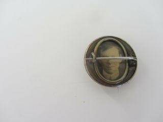 Rare Vintage WW1 Button (LF) /Brooch with Photograph 2