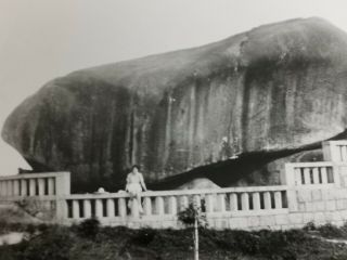 Hong Kong 1920s Kowloon Sung Wong Toi Sacred Hill Rock Candid Photograph