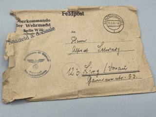 WW2 German Grouping From Wehrmacht High Command Watch,  Letter Soldier Death Kia 3