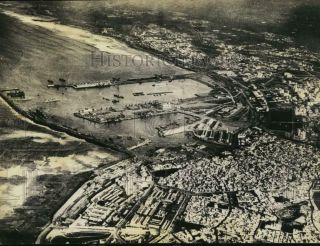1942 Press Photo Aerial View Of Casablanca In French Morocco During World War Ii