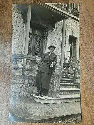 Ww1 Postcard Sized Photo Of Waac Brockhurst 1919 In France.