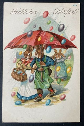 Vintage Easter Fantasy Postcard It 