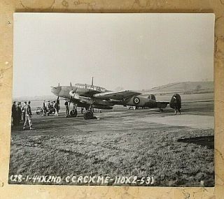- WW2 GERMAN Me 110 HEAVY FIGHTER w/RAF MARKINGS (CAPTURED by RAF) PHOTO 2