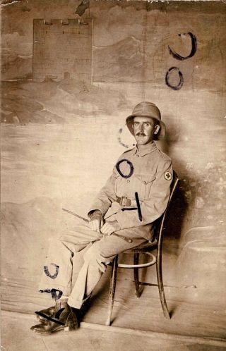 Ww1 Soldier Pte Walter Hooton Ramc Royal Army Medical Corps Egypt