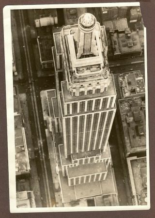 1931 Press Photo Aerial View Of The Empire State Building York City