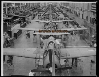 1940s Aviation Wwii Curtiss - Wright Hell Dive Bomber Photo Film Camera Negative 5