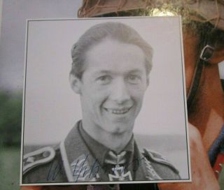 Walter Schuck German Ww2 Luftwaffe Ace & Knights Cross Winner Signed Photo