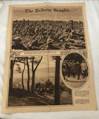 York Tribune Graphic 1917 Ww1 Us Army In France Military Photos
