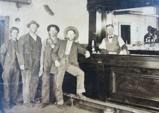 Antique Avon Powell County Montana Cabinet Photo Saloon Bar Cigar Shop 1900 - 20 