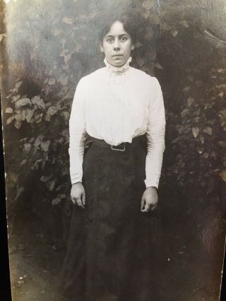 Old Photo Of A Woman Fashion Blouse Skirt By Short Of Shepperton London