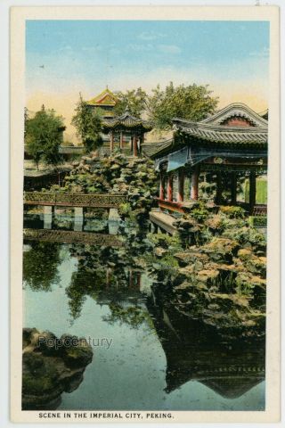 Vintage China Postcard 1920s Peking Imperial City Scene Camera Craft Co.  Beijing