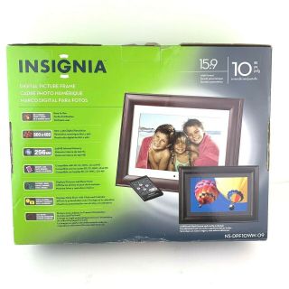 Insignia Digital Picture Frame 10” 15:9 Ns - Dpf10ww - 09 Open Box