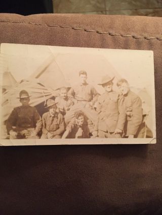 1918 - Ww I - Recruits - At Camp Wadsworth - Spartenburg South Carolina - Real Photo Card