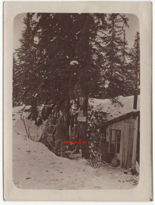 №89 Ww1.  Italian Front / Prima Guerra Mondiale Photo,  Mountain Camp / Tarvis