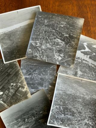 Ww2 Raf 115 Sqn Bomber Command German City Raid Photographs