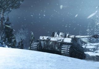 Ww2 German Panzer T - Vi German Tiger Tank Winter Camo Picture
