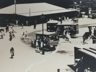 Hong Kong 1920s Kowloon Ferry Kai Tak And Kmb Bus Large Size Photograph Rare