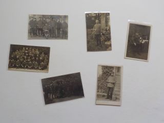 6 Wwi French Photo Postcards Soldiers Post Cards Rppc Photographs Ww I Vtg Ww1
