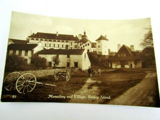 Caldey Island Monastery And Village - Old Pembrokeshire Postcard