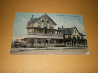 Old Town View Hotel Windsor Street Scene Rehoboth Beach Delaware De Postcard