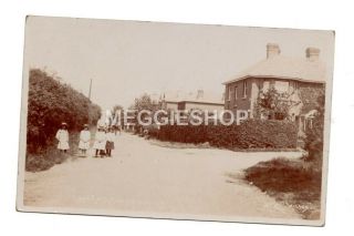 Isle Of Wight Bembridge Lane End Old Real Photo Postcard