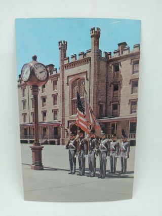 Vintage The Color Guard U.  S.  Military Academy West Point York Postcard