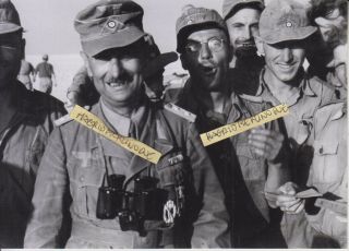 Ww2 Press Photograph Afrika Korps Oberst Top