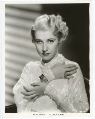 Glamorous Beauty Mona Barrie 1930s Art Deco Crystal Ball Fashion Photo