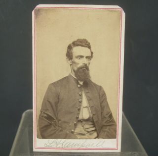 Identified Civil War Era Doctor Or Medical Officer Portrait Photo Cdv 4 " X 2.  5 "