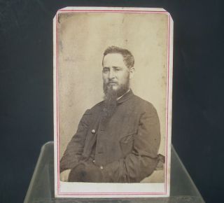 Identified Civil War Era Officer Antique Portrait Photograph Cdv 4 " X 2.  5 "