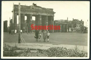 D3/2 Ww2 German Photo Of War Brandenburg Gate