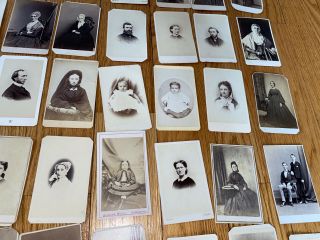 Graham Family Philadelphia Pa.  CDV & Tintype Album Stamps 80 Photos 1860 - 4