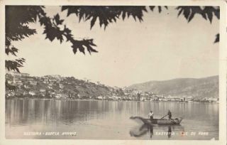 (no.  5) Greece Kastoria Greek Old Postcard Photo Card North View Of Kastoria