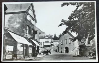 Rp Vintage Postcard Of The Square,  Talgarth,  Powys,  Wales – Unposted (se4)