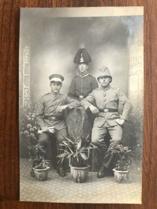 China Old Postcard European Soldiers Generals In China Tsingtau Tsinan