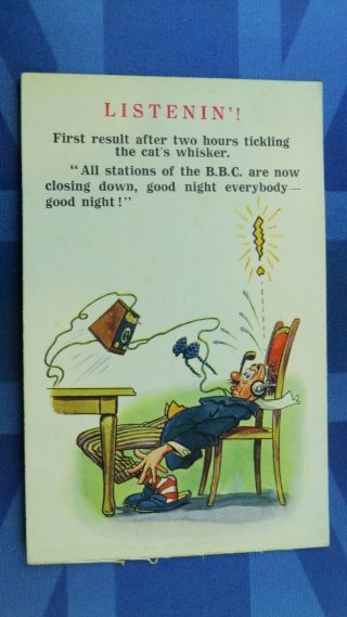 Vintage Dudley Buxton ? Comic Postcard 1920 