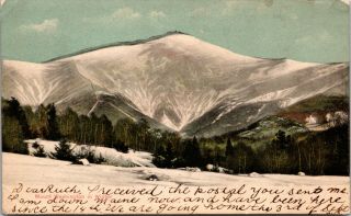 Vintage 1904 Mount Washington In Winter,  Hampshire Nh Postcard