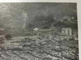 Hong Kong 1920s Shau Ki Wan Harbor Aerial View Photograph Rare 2