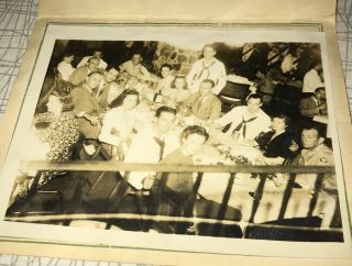 C 1944 World War 2 Era Sailors Club Photo El Rancho Garden Panama Republic