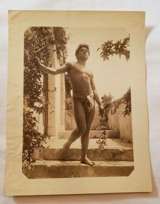 Photograph By Wilhelm Von Gloeden Of A Young Sicilian Man