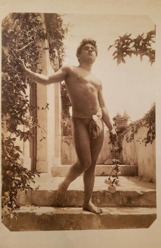 Photograph by Wilhelm Von Gloeden Of A Young Sicilian man 2