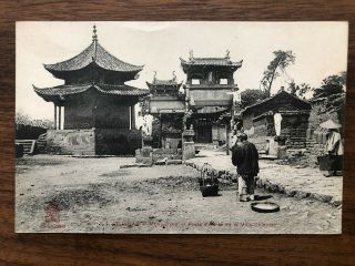 China Old Postcard Chinese People Village Mongtzeu Yunnan Yunam