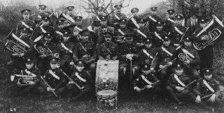 Ww1 Wwi Bef British Soldiers Northamptonshire Regiment Band